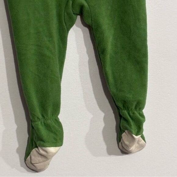 Carter's | Boys 18M Soft Fleece Green Dinosaur  Pjs Footie Winter Pajamas - Picture 11 of 13